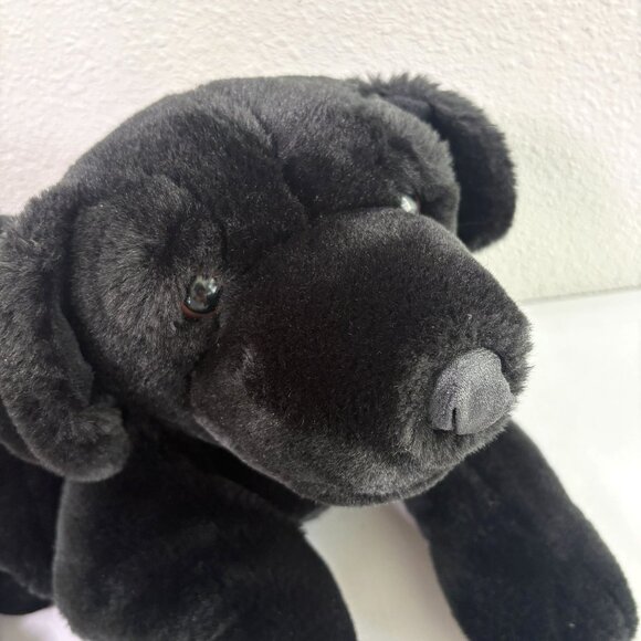 Animal Alley Toys R US Black Lab Labrador Plush Dog 25" Stuffed Animal 1999 VTG - Picture 3 of 9